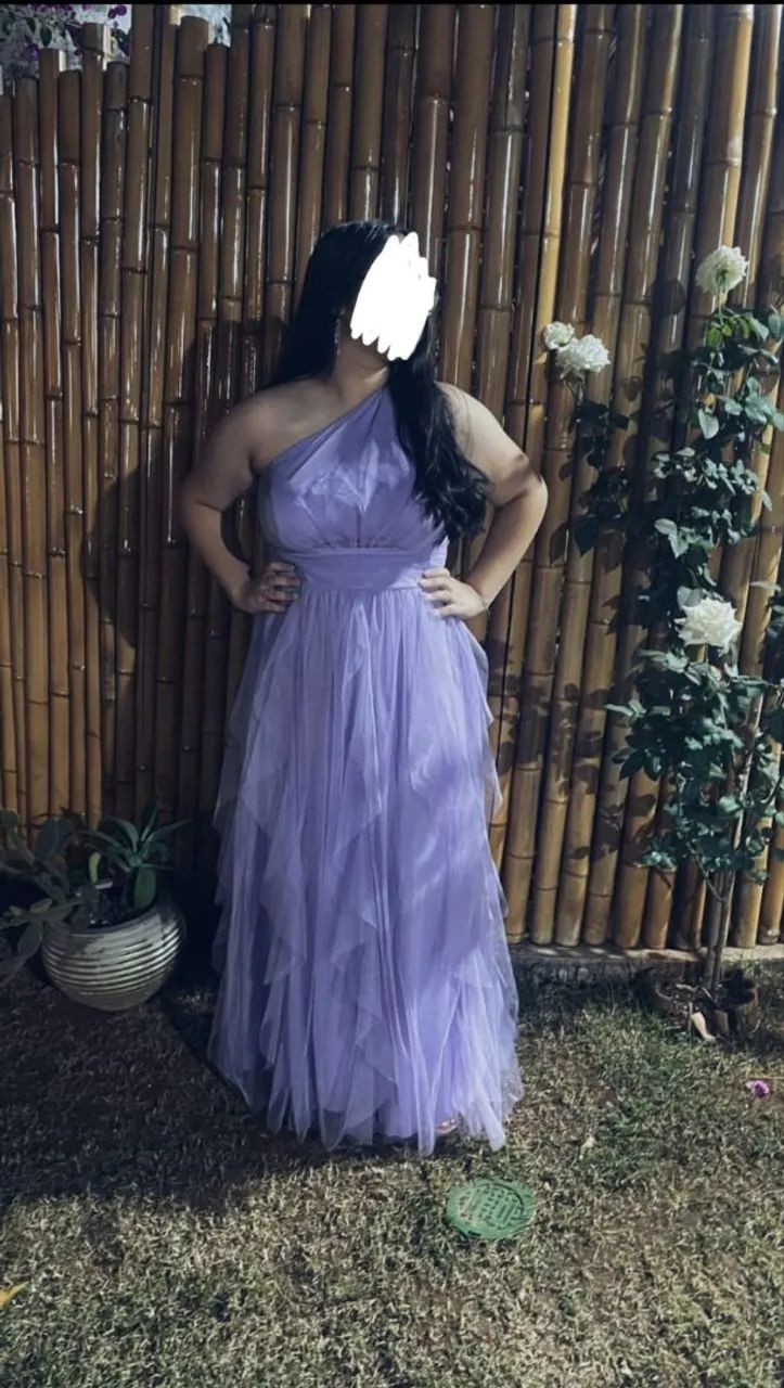 Vestido de festa lavanda