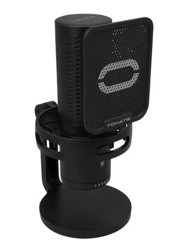 Microfone Gamer Usb Unidirecional Rgb Com Fone E Pop Filter - Foto 4