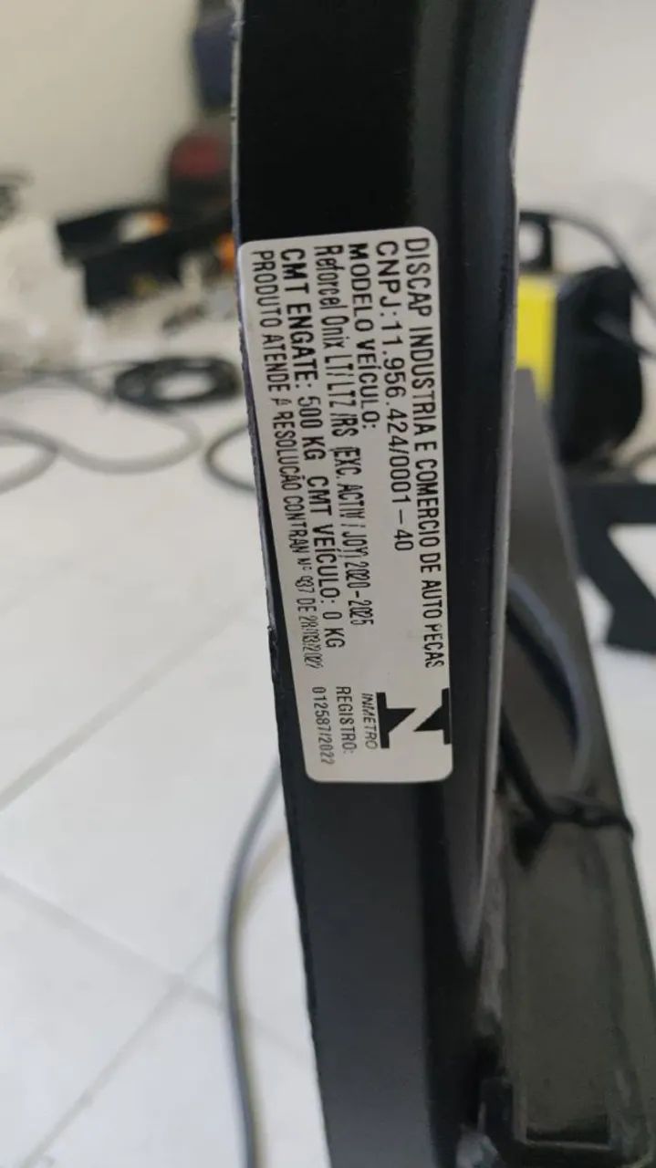 ENGATE ONIX HATCH PARA REBOQUE 2020/2025 - Foto 2