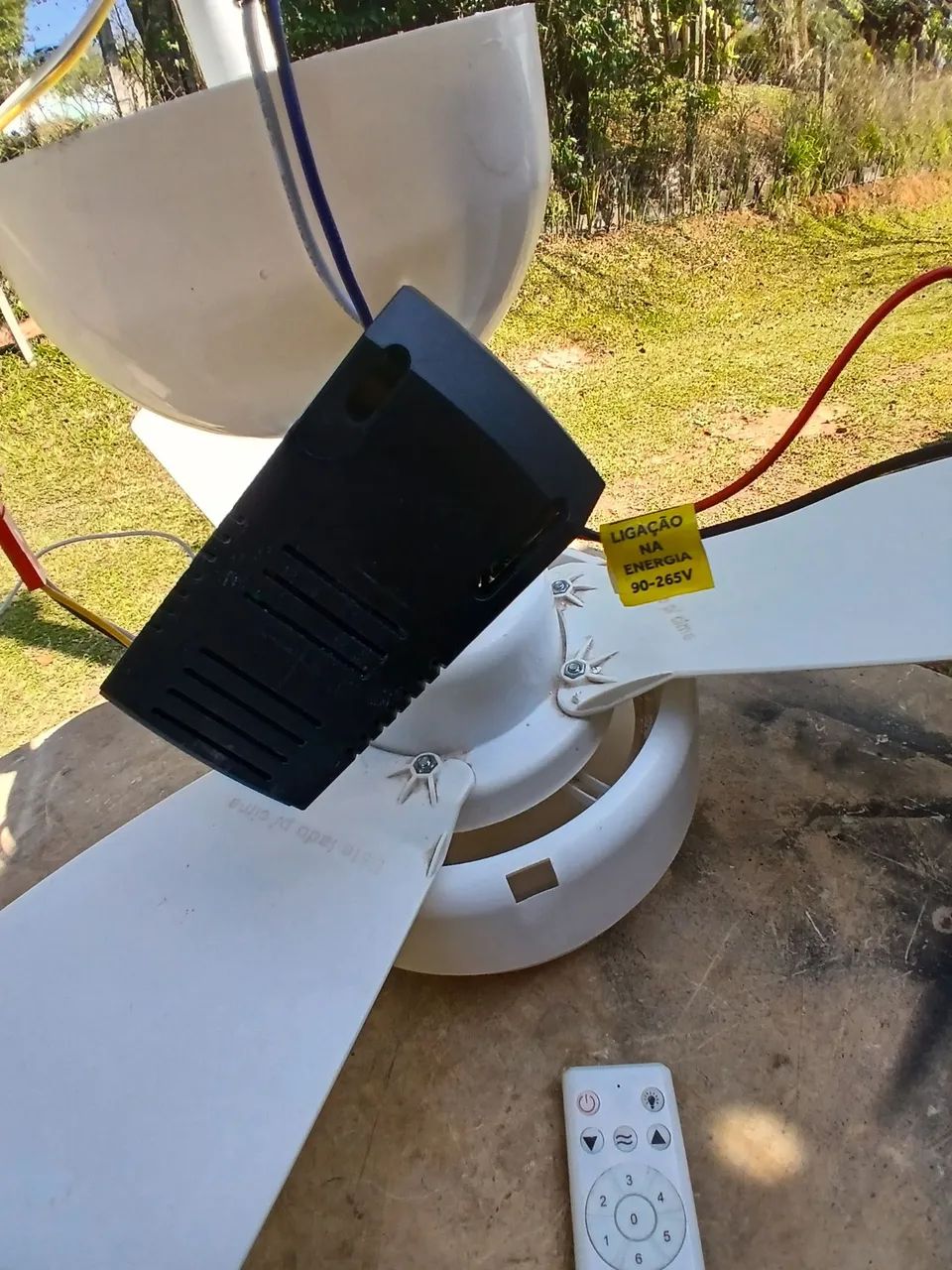 Ventilador de teto com 6 vel. Fênix ventisol ( usado ) - Foto 3