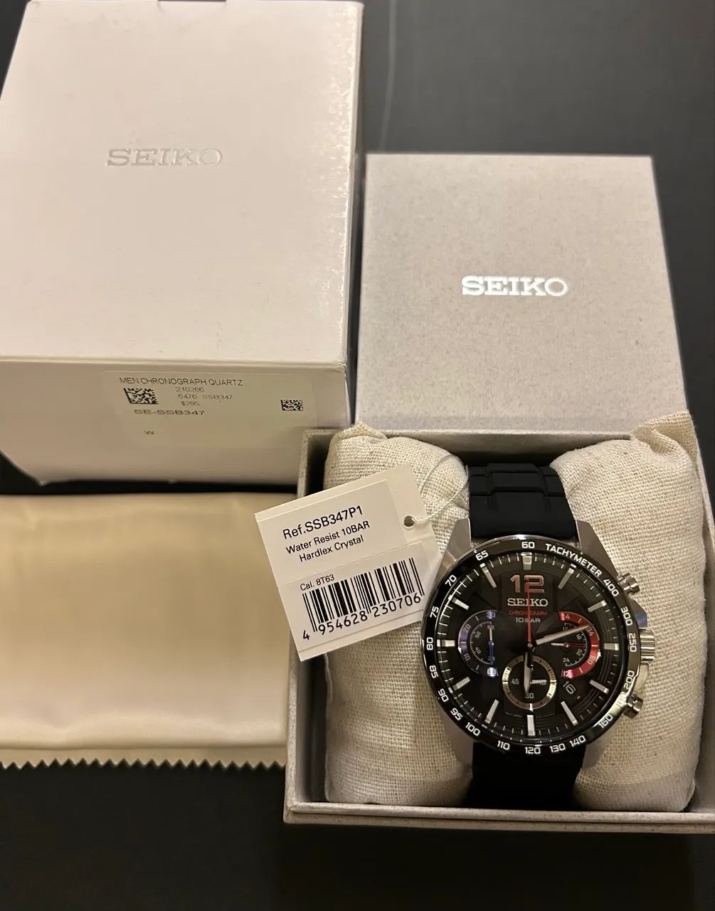 SEIKO Essentials Chronograph Quartz Black Dial - Foto 2
