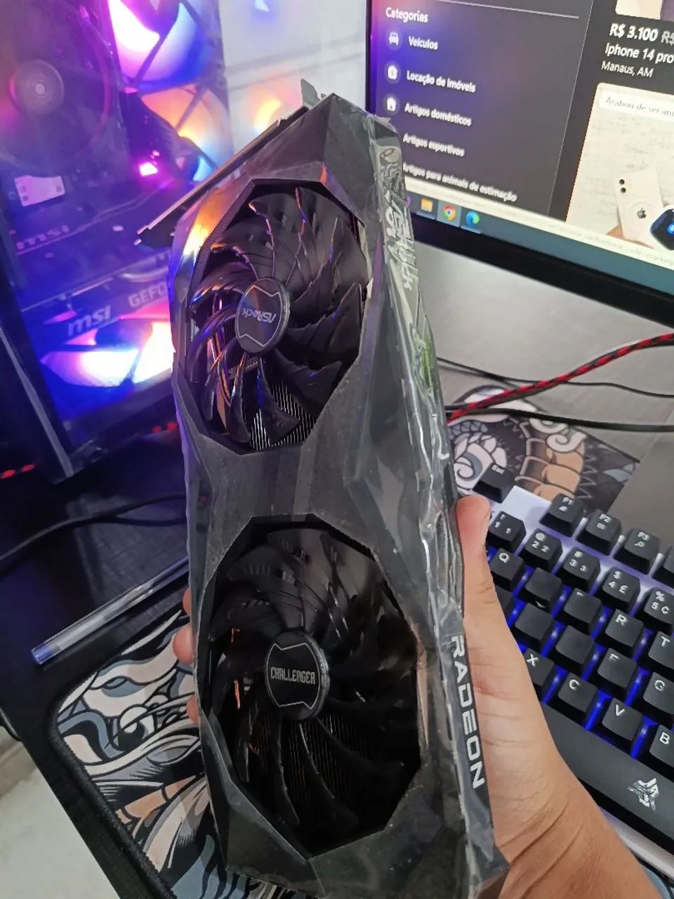 Placa de Vídeo RX 6600 ZERADA