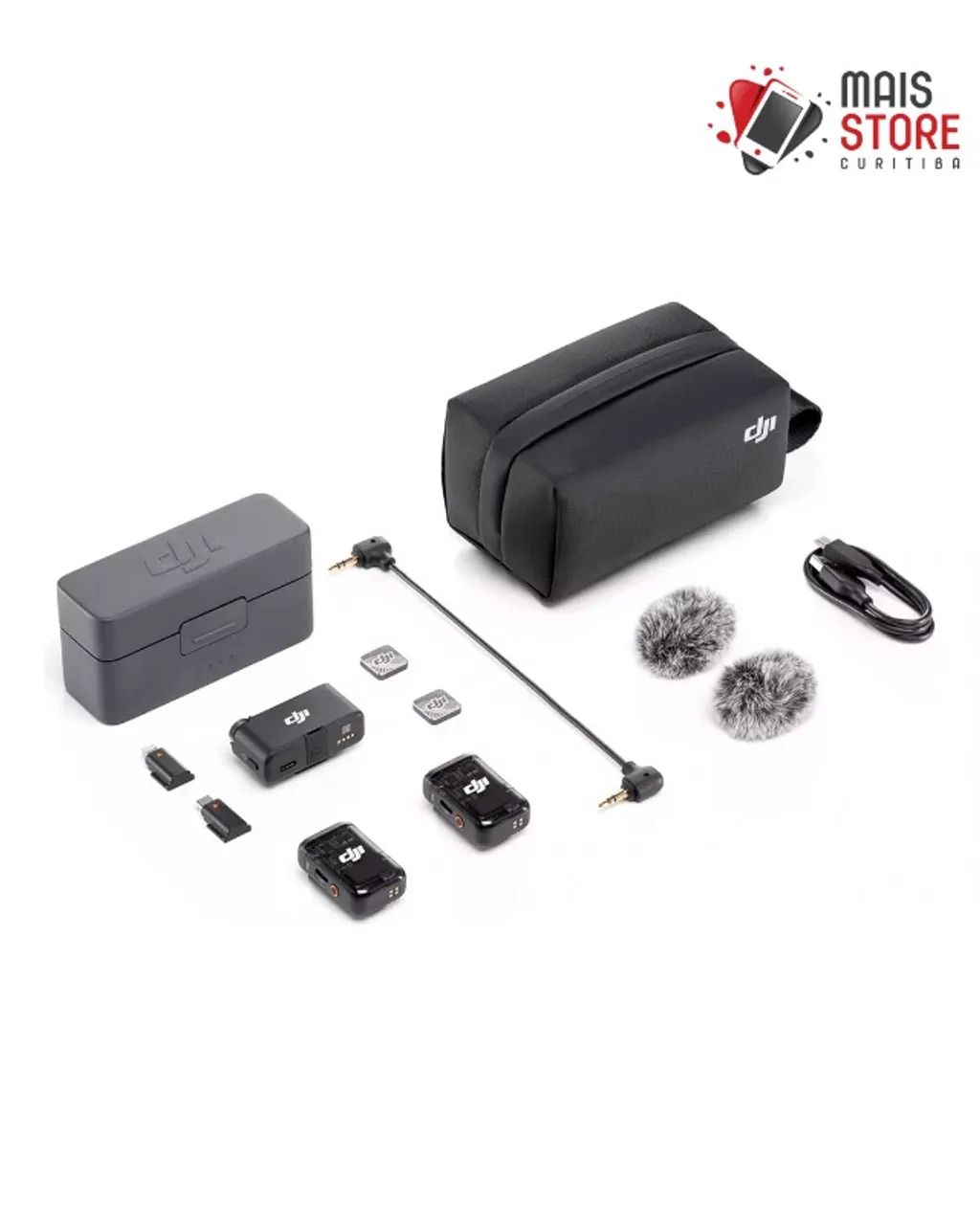 Microfone Dji Mic 2 (2 TX + 1 RX + Charging Case) - Lacrado na caixa - Foto 3