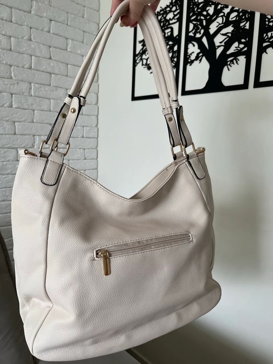 Bolsa Feminina Off-White - Nova! Elegante e super espaçosa - Foto 2