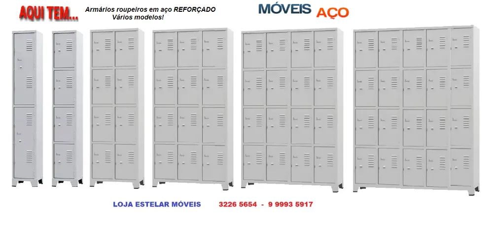 Organize já! Armários em aço Vários modelos! - Foto 4