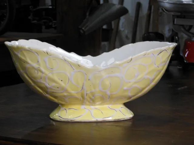 Cachepot Vaso Flores Centro de Mesa Antigo em Louça