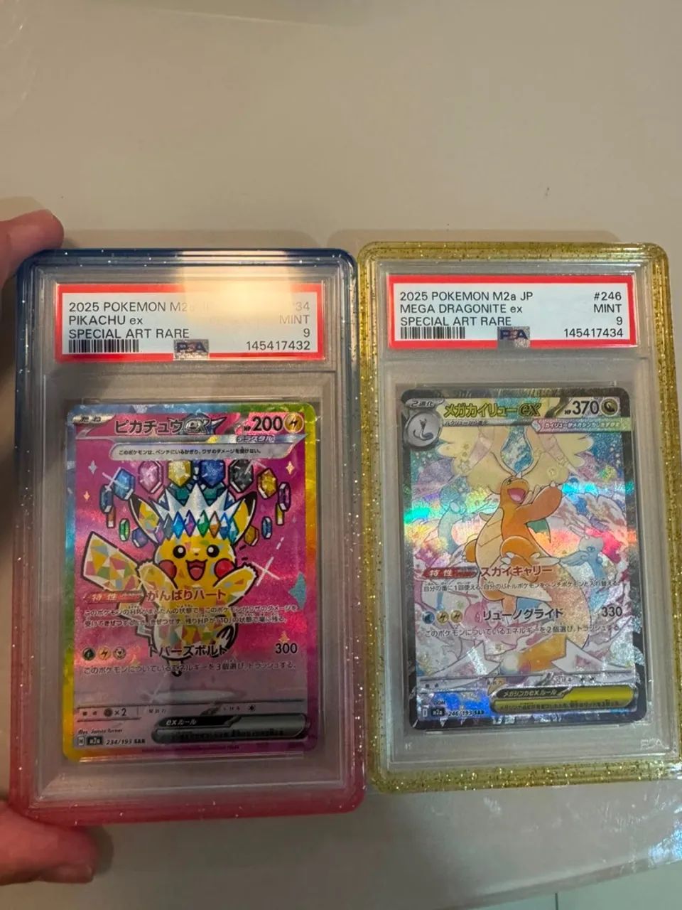 Card TCG Pokémon - PSA 9 - Pikachu e Dragonite