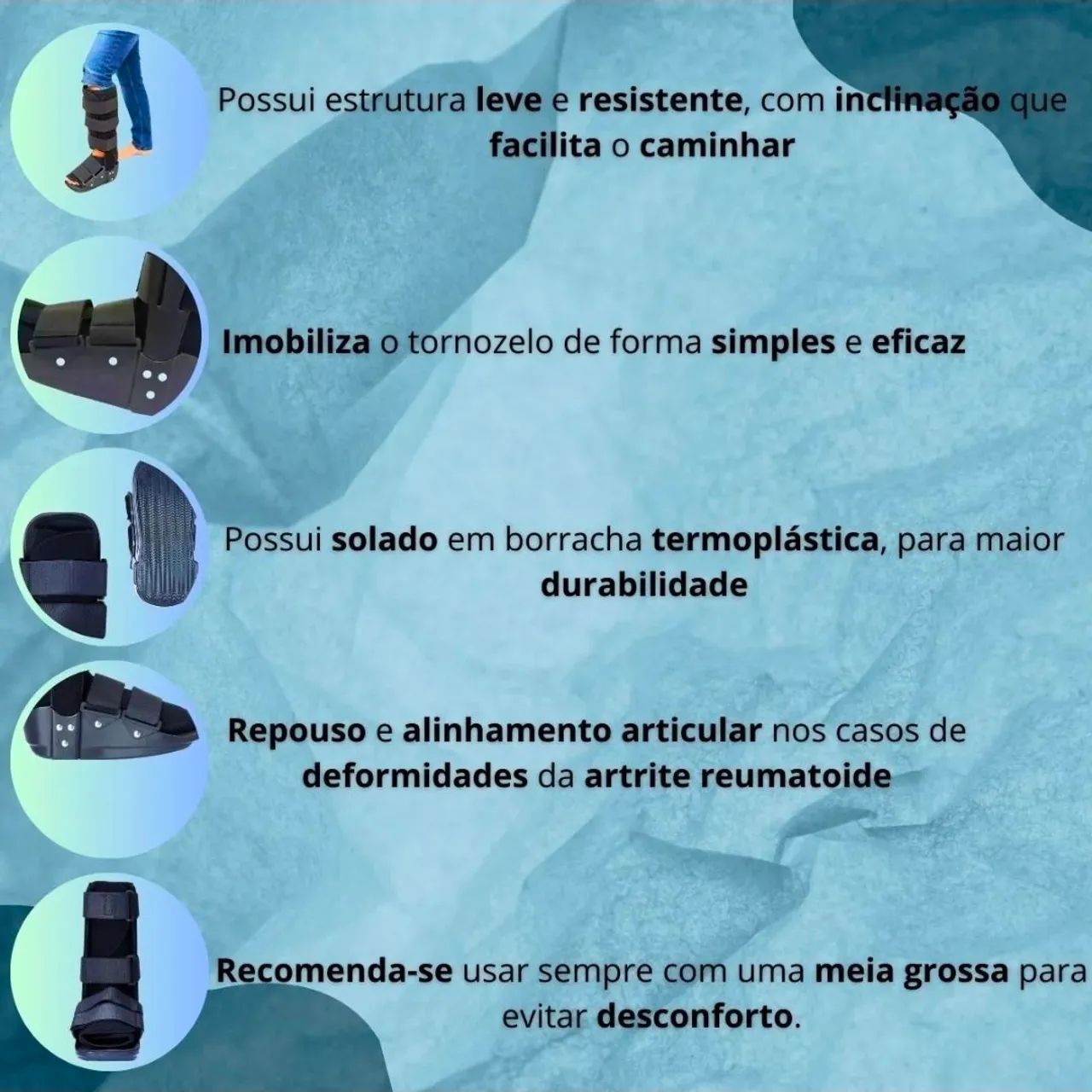 Bota imobilizadora cano longo - Foto 2