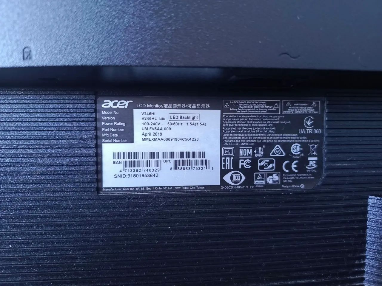 Monitor 24,5' Acer HDMI - Foto 4