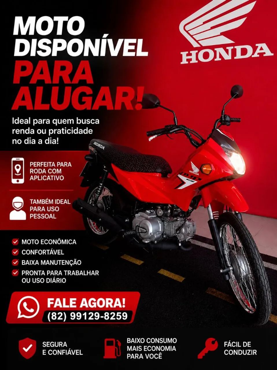 Moto para alugar 