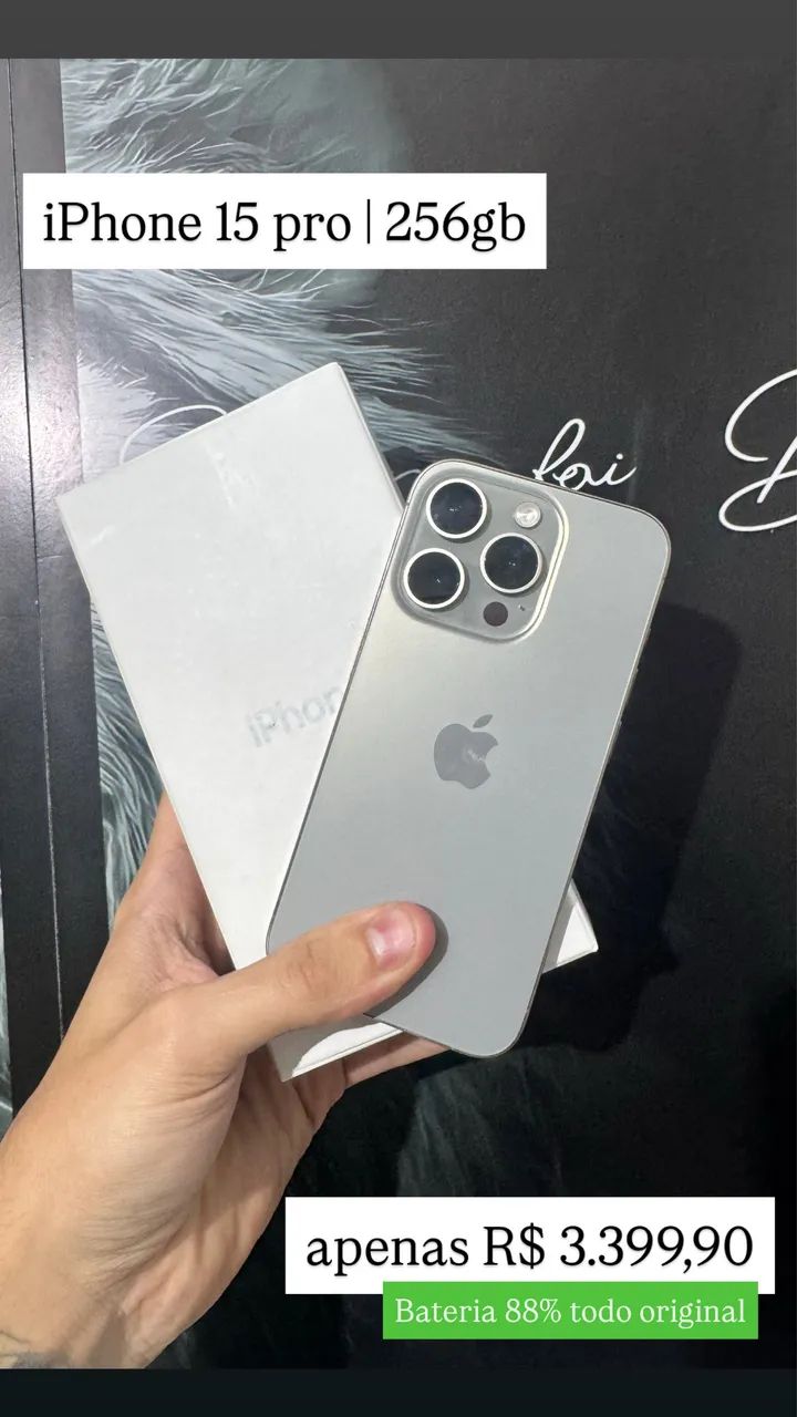 iPhone 15 pro 256gb - Celulares e Smartphones - Jardim América da