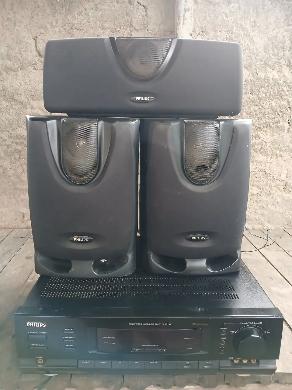 System Vintage Philips Receiver FR732 Com Caixas Acústicas - Funcionando Perfeitamente - Foto 4