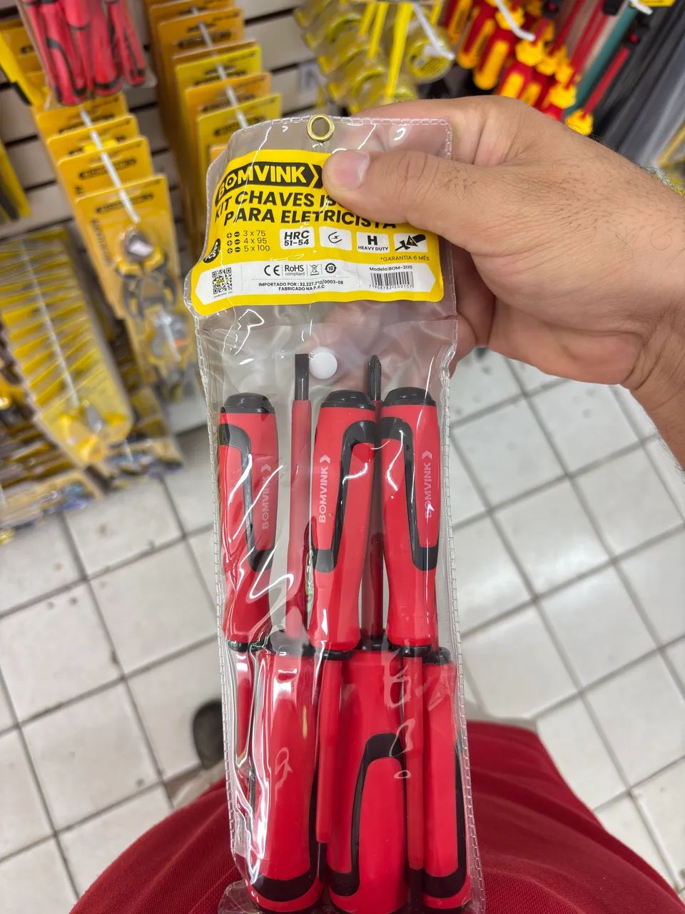 Kit chaves isoladas 