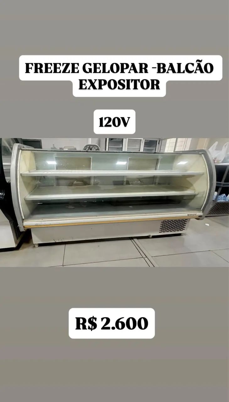 Freezer GELOPAR - balcão expositor 
