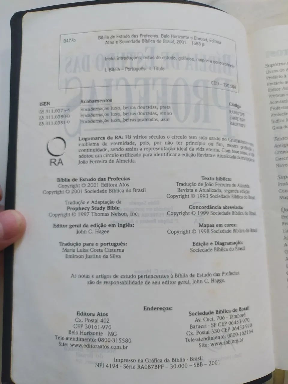 Bíblia de Estudo das Profecias  - Foto 6