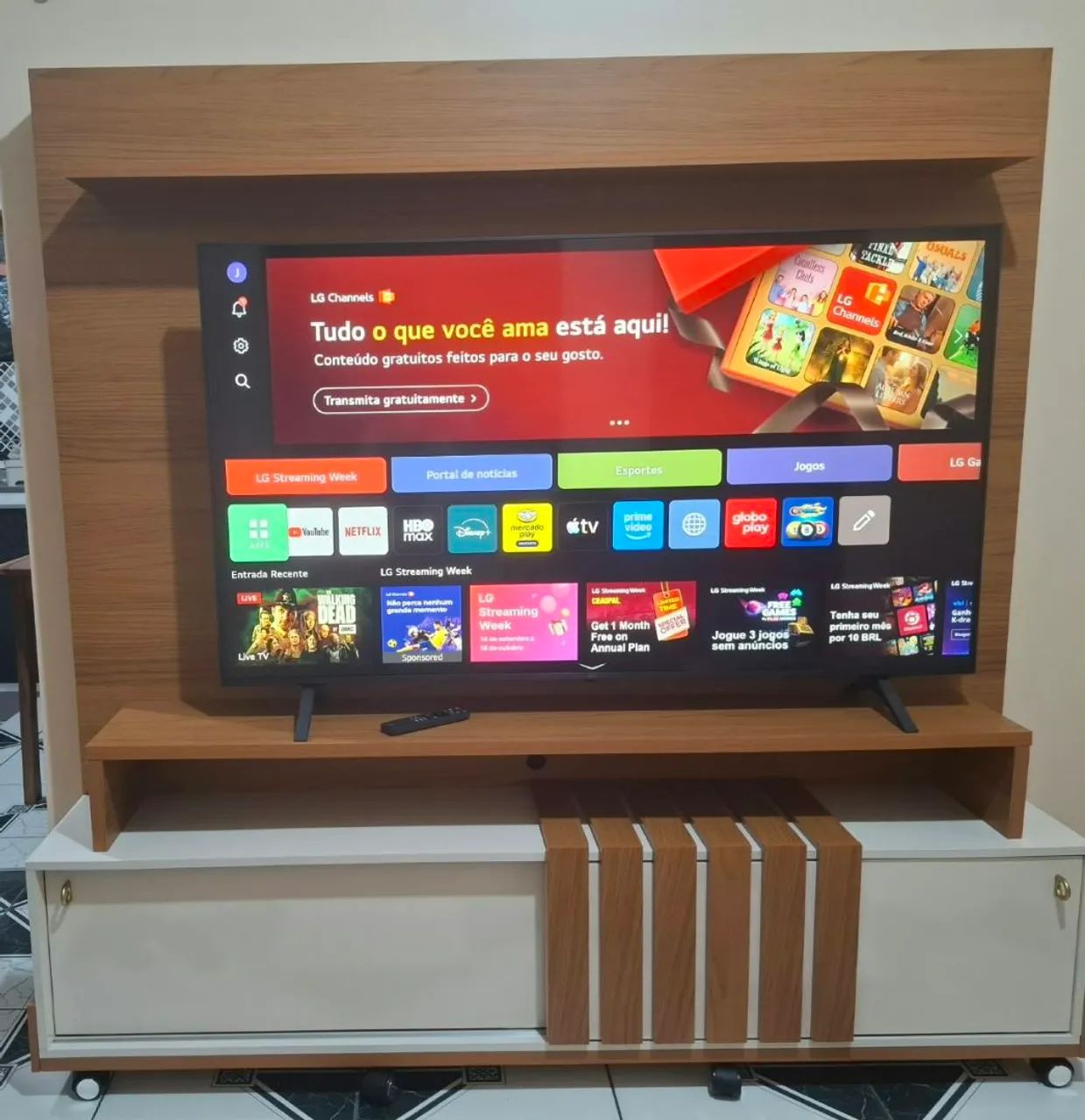 TV LG SMART 60 Polegadas 4K + RACK  - SEMINOVO - Foto 2