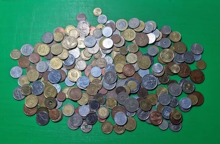 1 kg de moedas estrangeiras para coleção numismatica colecionar raridade - Foto 3