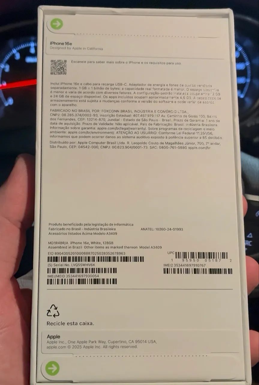 Iphone 16e 128Gb Novo na caixa Lacrado - Foto 5
