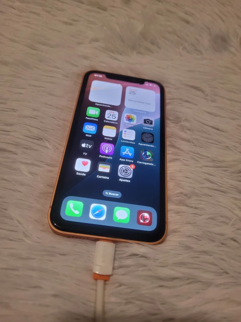 iPhone XR na carcaça do 17