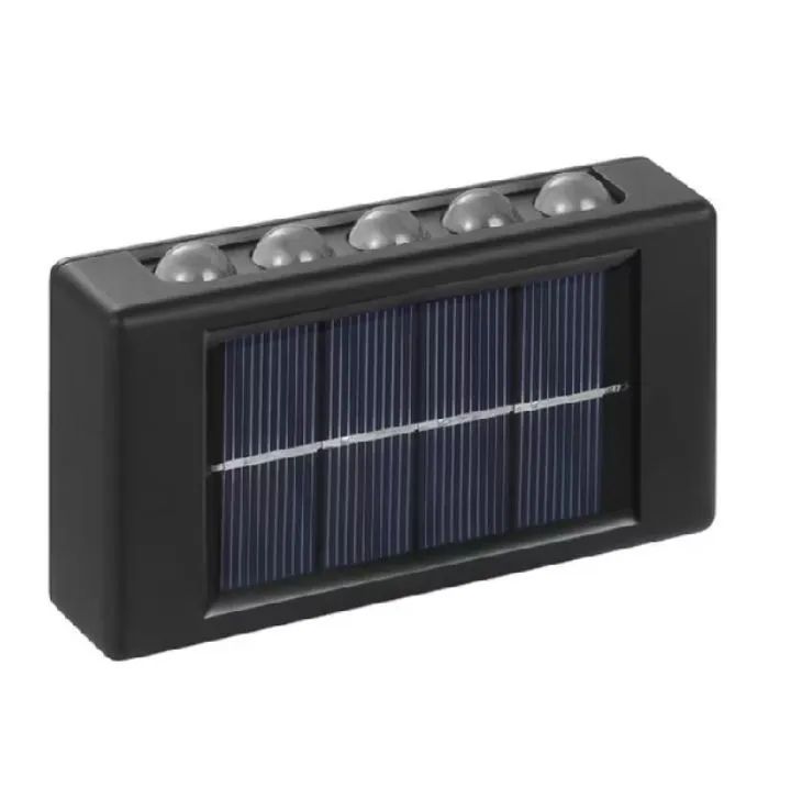 Luminária solar lâmpada de parede com 10 leds arandela externa à prova d'água iluminação.