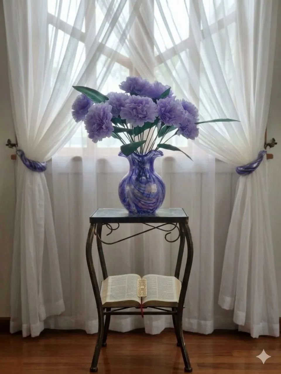 Vaso e flores em eva. - Foto 3