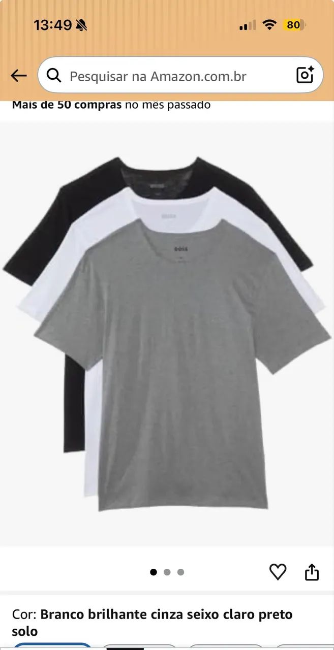 Kit camisetas Boss (americanas) - Foto 5