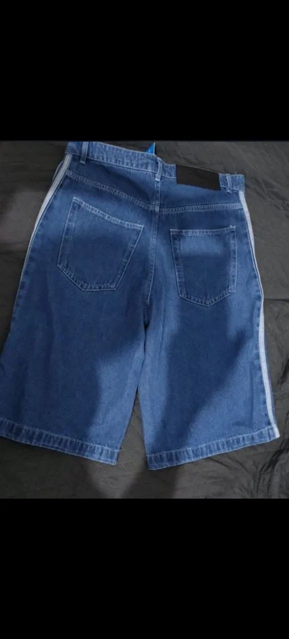 Bermuda Adicolor Denim Firebird Adidas  - Foto 2