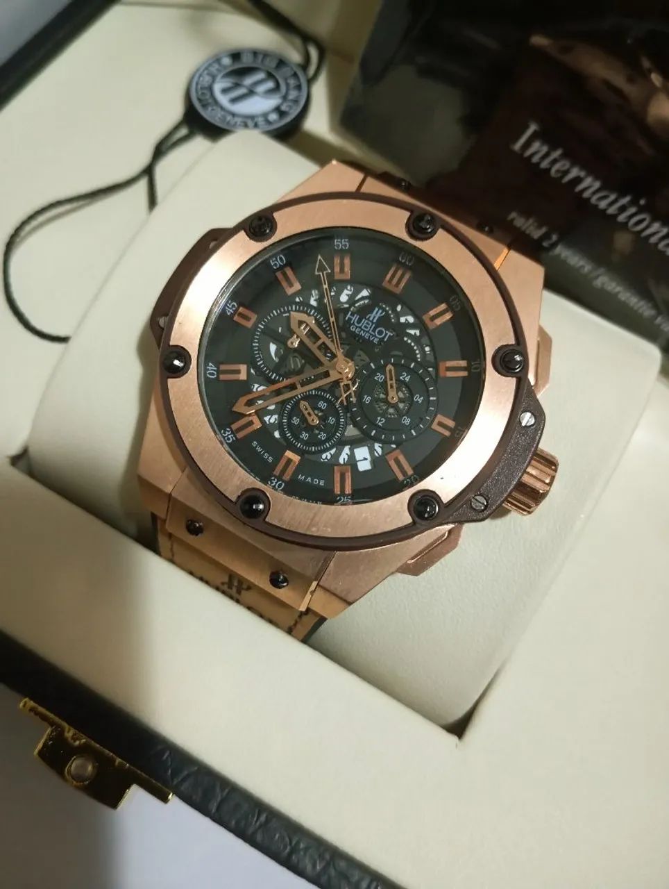 Relógio hublot geneve, linha Premium AAA 100% funcional 