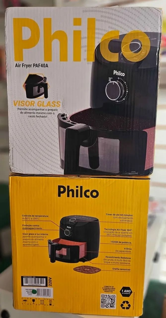 Air Fryer Philco 4L Revestimento Redstone e Visor - Fazemos Entrega  - Foto 3