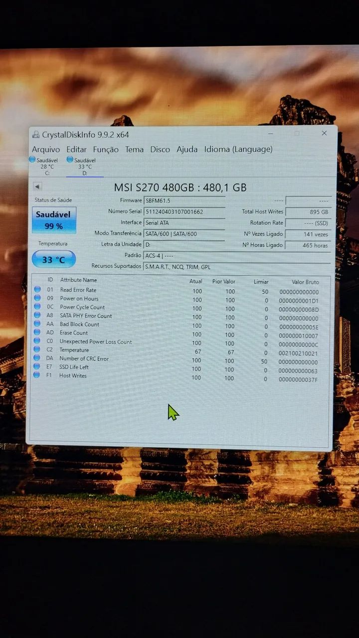 SSD MSI 480gb - Foto 3
