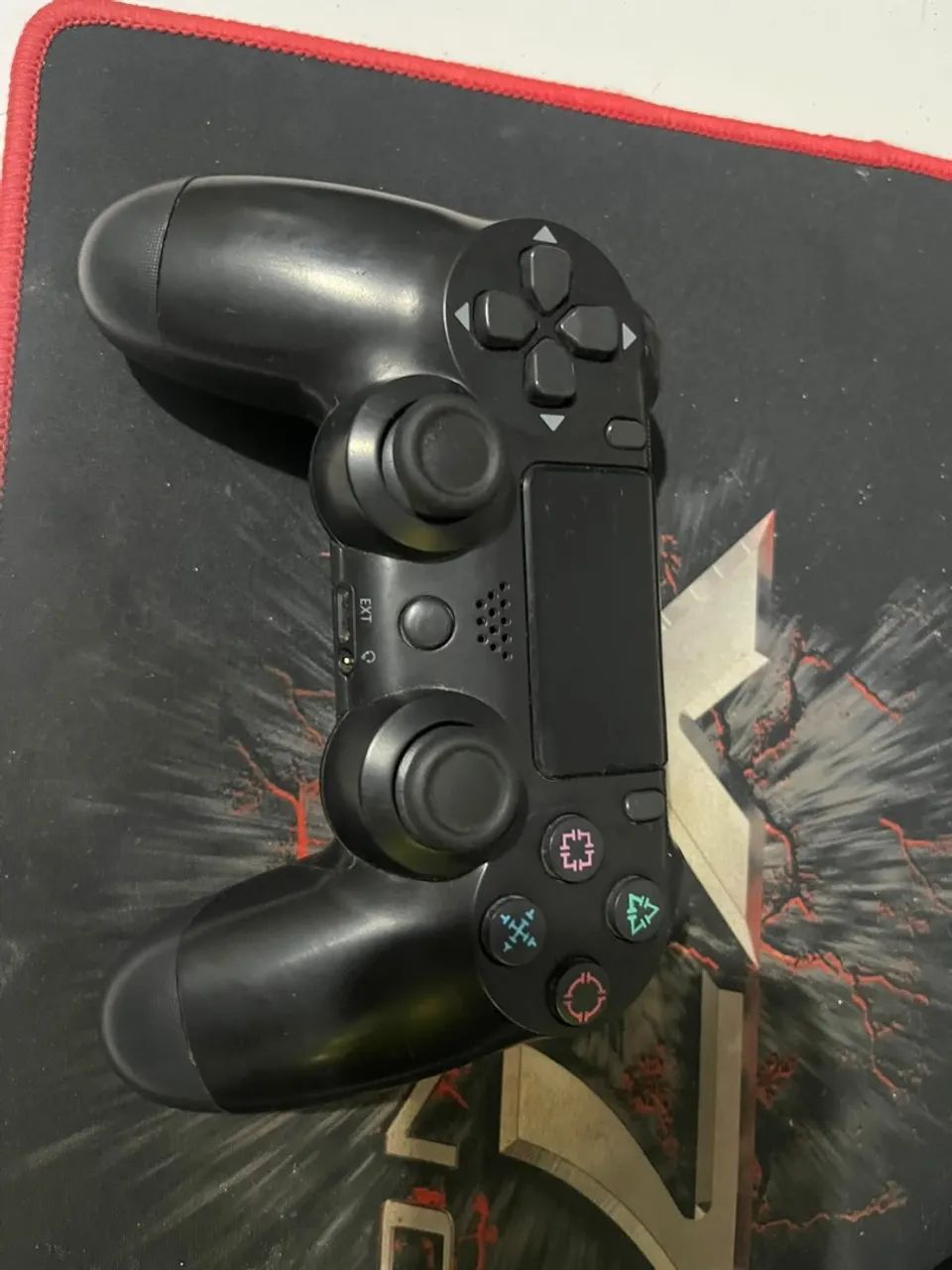 MOUSE, MOUSE PAD, CAIXA DE SOM E CONTROLE PS4 