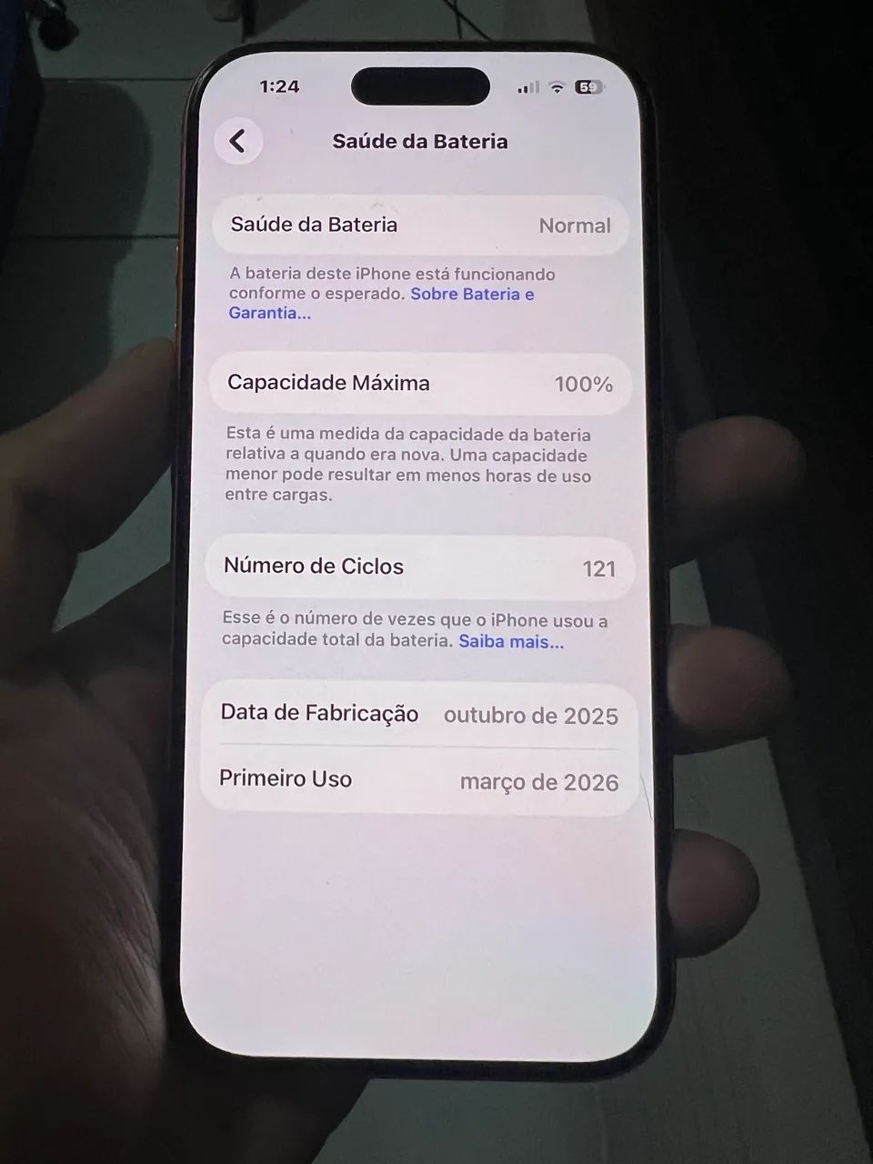 iPhone 17 Pro 1TB - SEMINOVO (BATERIA 100%)