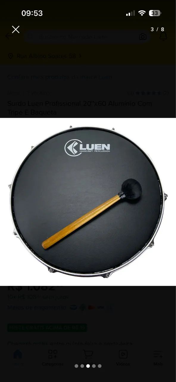 Surdo de percussão, para pagode - Foto 5