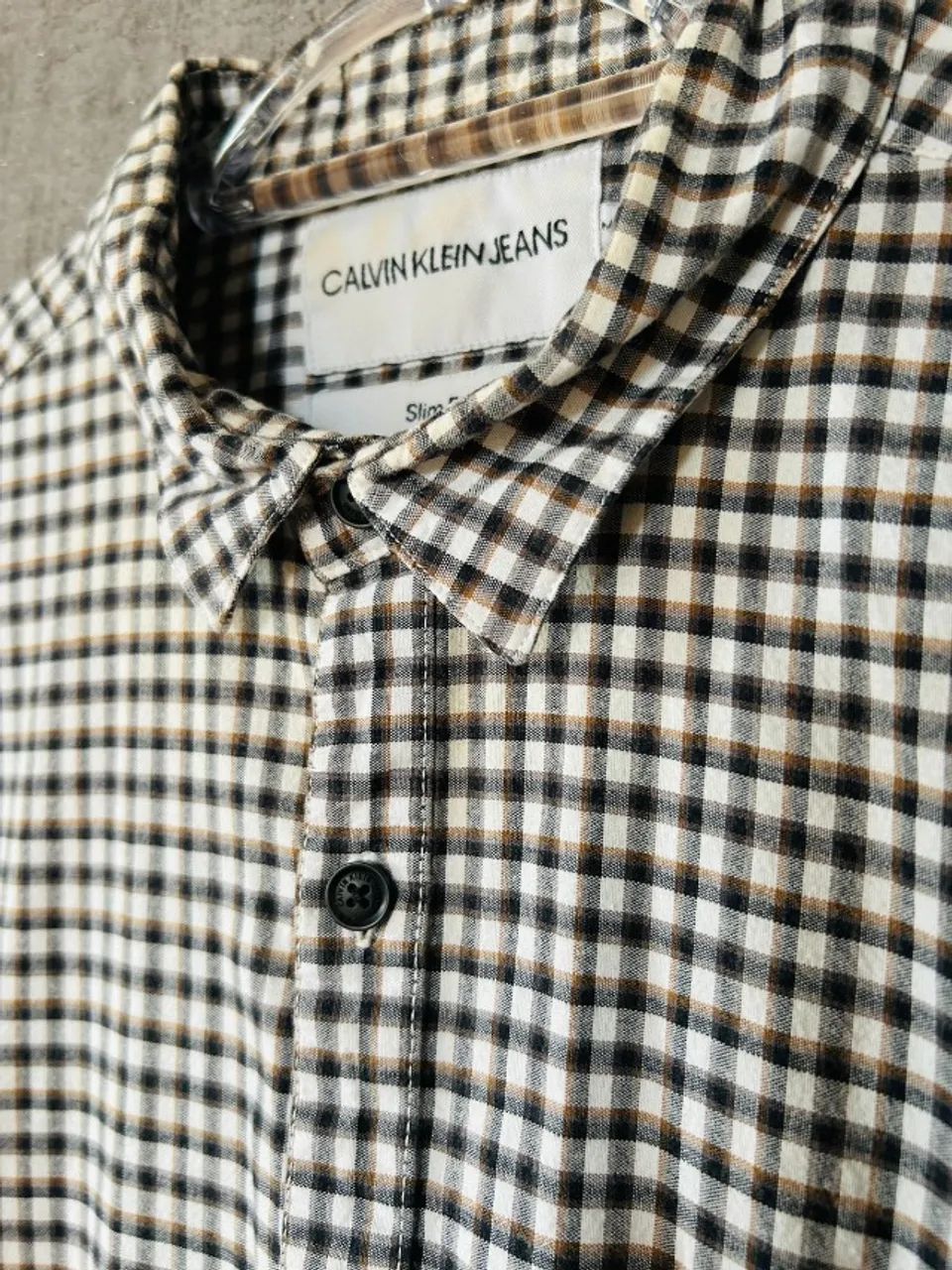 Camisa Social Xadrez - Calvin Klein - Foto 2