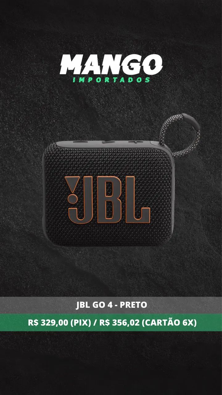 Caixa JBL Go 4 Preta  - Foto 2