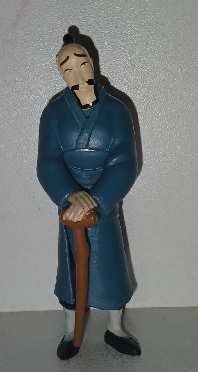 BONECO MINIATURA PAI MULAN FA ZHOU DISNEY ORIGINAL
