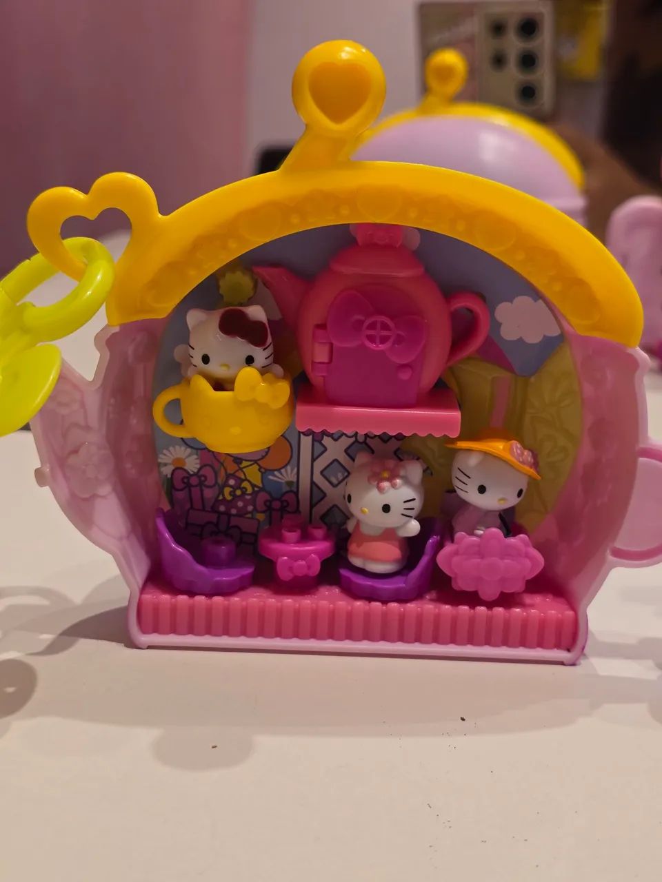 Brinquedo Hello Kitty hora do chá + 4 mini hello kittys inclusas - Foto 5