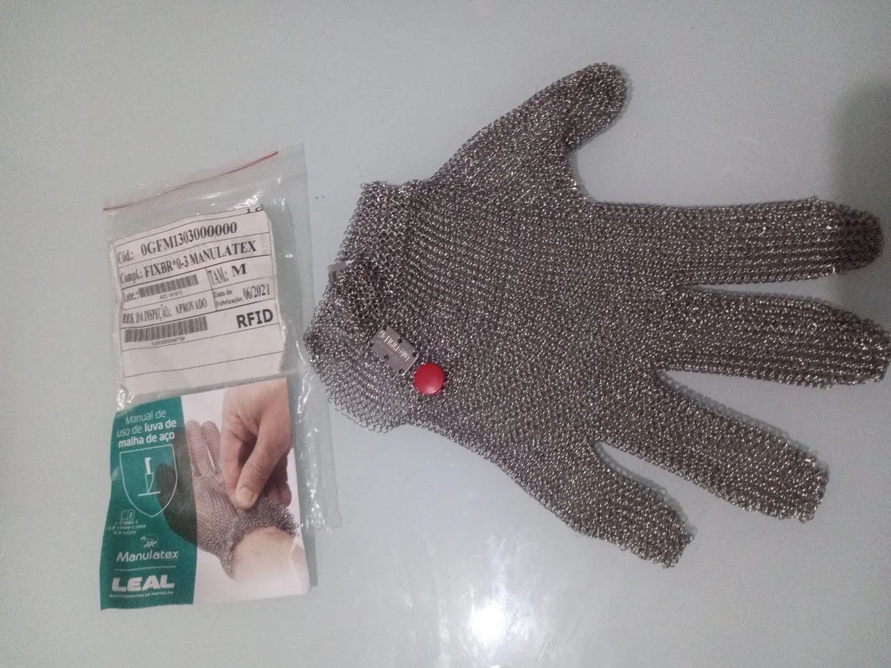 Luva de Malha de Aço 