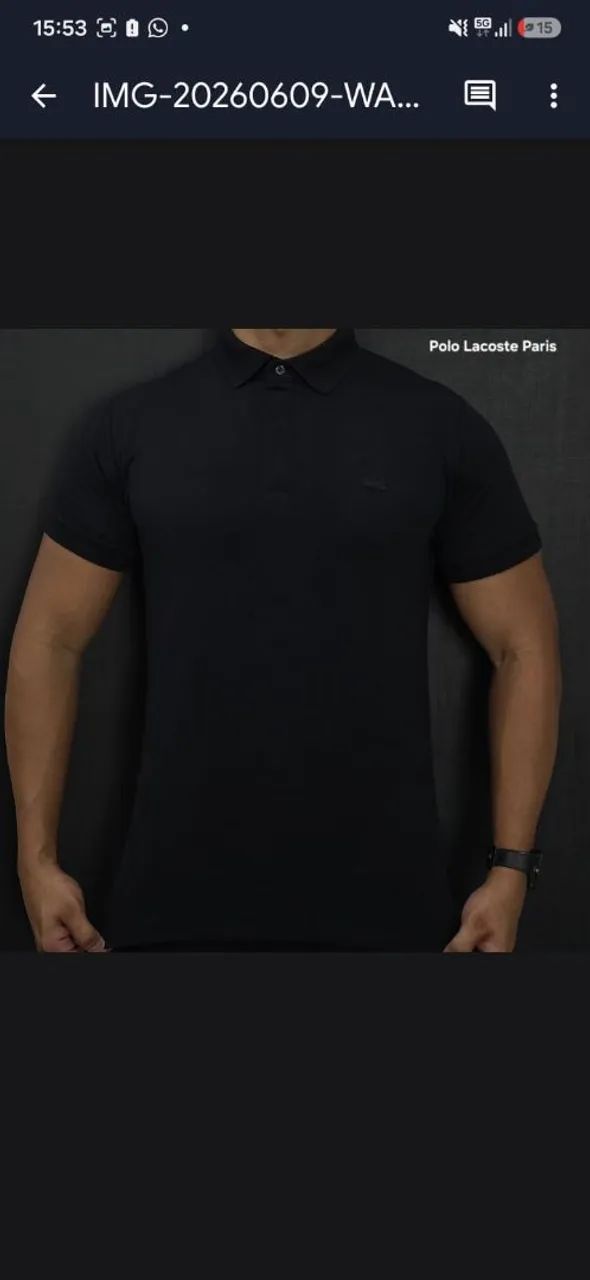 Camisa Polo importada - cor preta 