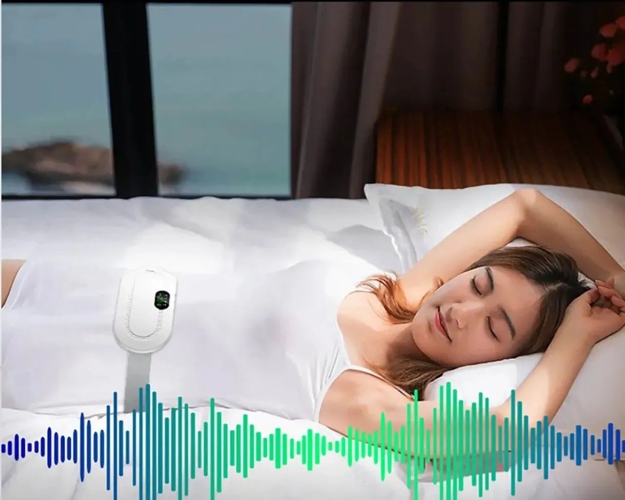 cinta térmica massageadora menstrual sem fio - Foto 3