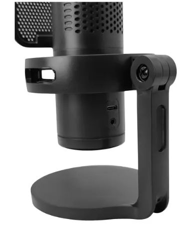 Microfone Gamer Usb Unidirecional Rgb Com Fone E Pop Filter - Foto 3