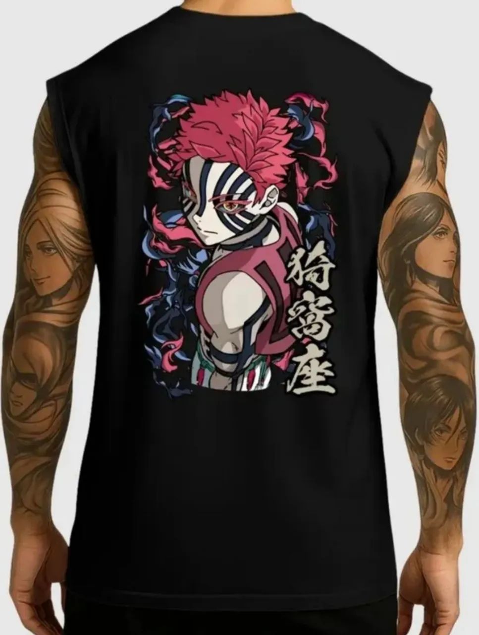 Regata Oversized Damon Slayer Akaza - Foto 3