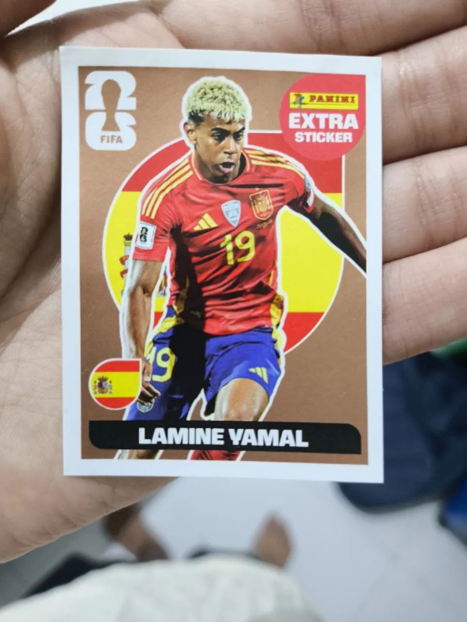 Figurinha bronze lamine yamal