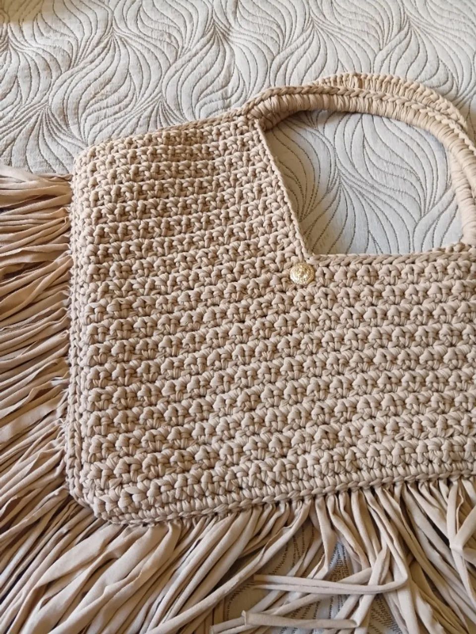Bolsa Croche Fio de malha - Foto 4