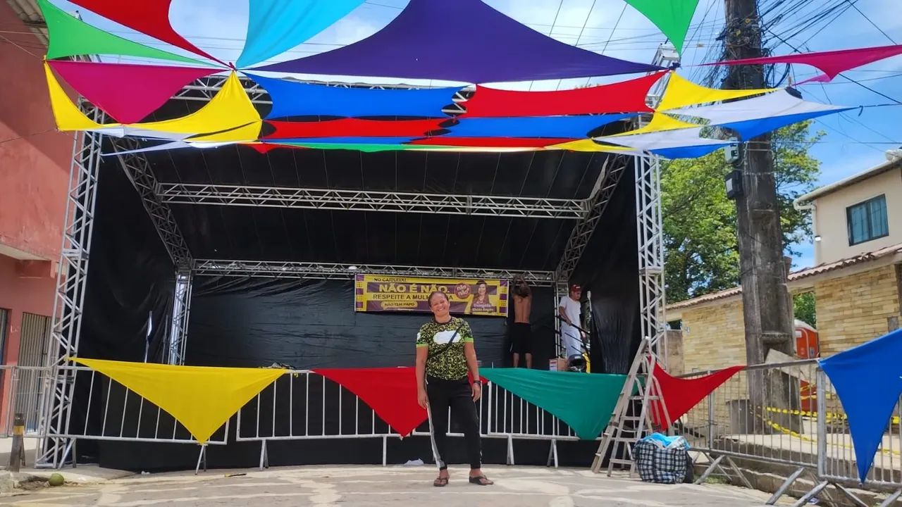 Decoração de malhas para festas e eventos - tecidos - malhas tencionadad