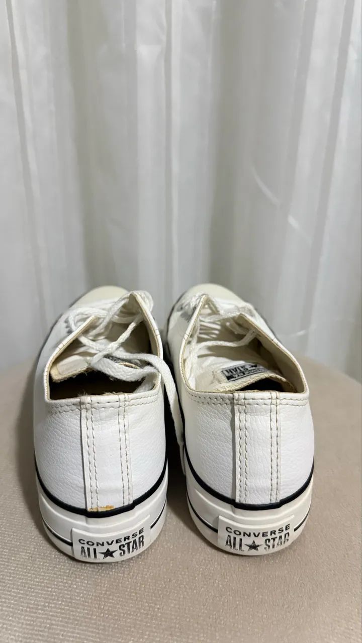 Tênis All star converse plataforma couro - Foto 4