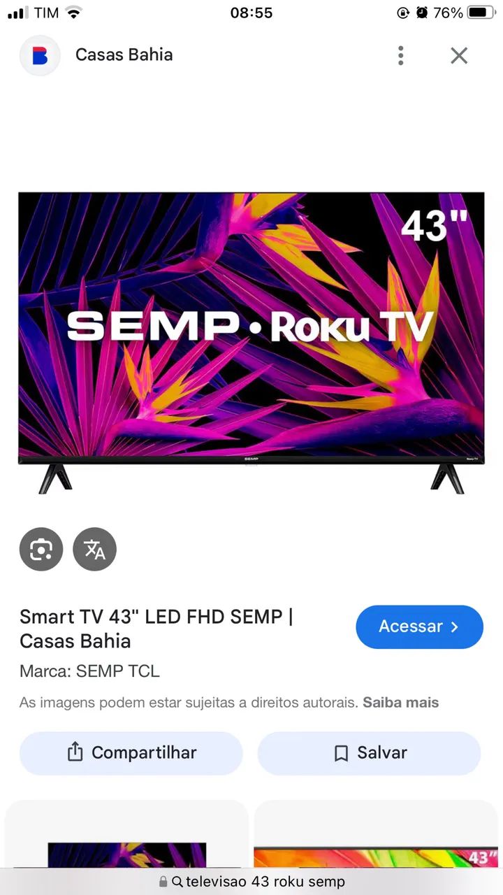 Tv smart FHD semp 43 polegadas - Foto 4