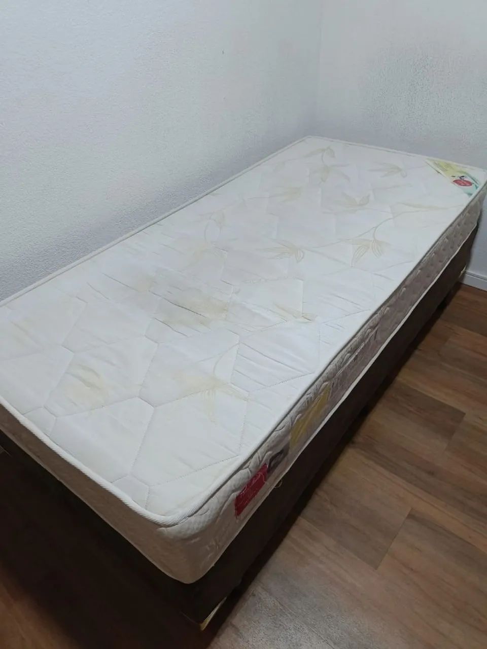 Cama box solteiro mais colchão semi-ortopedico  orthocrin  - Foto 3