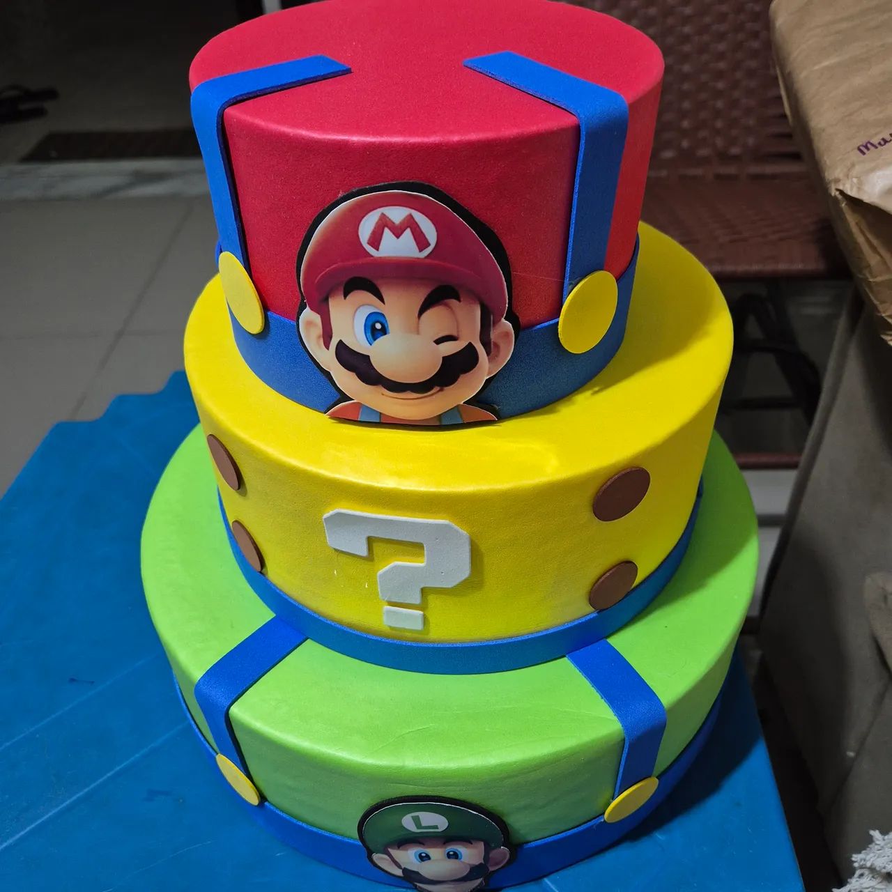 Bolo fake tema Mário Bross - Foto 2