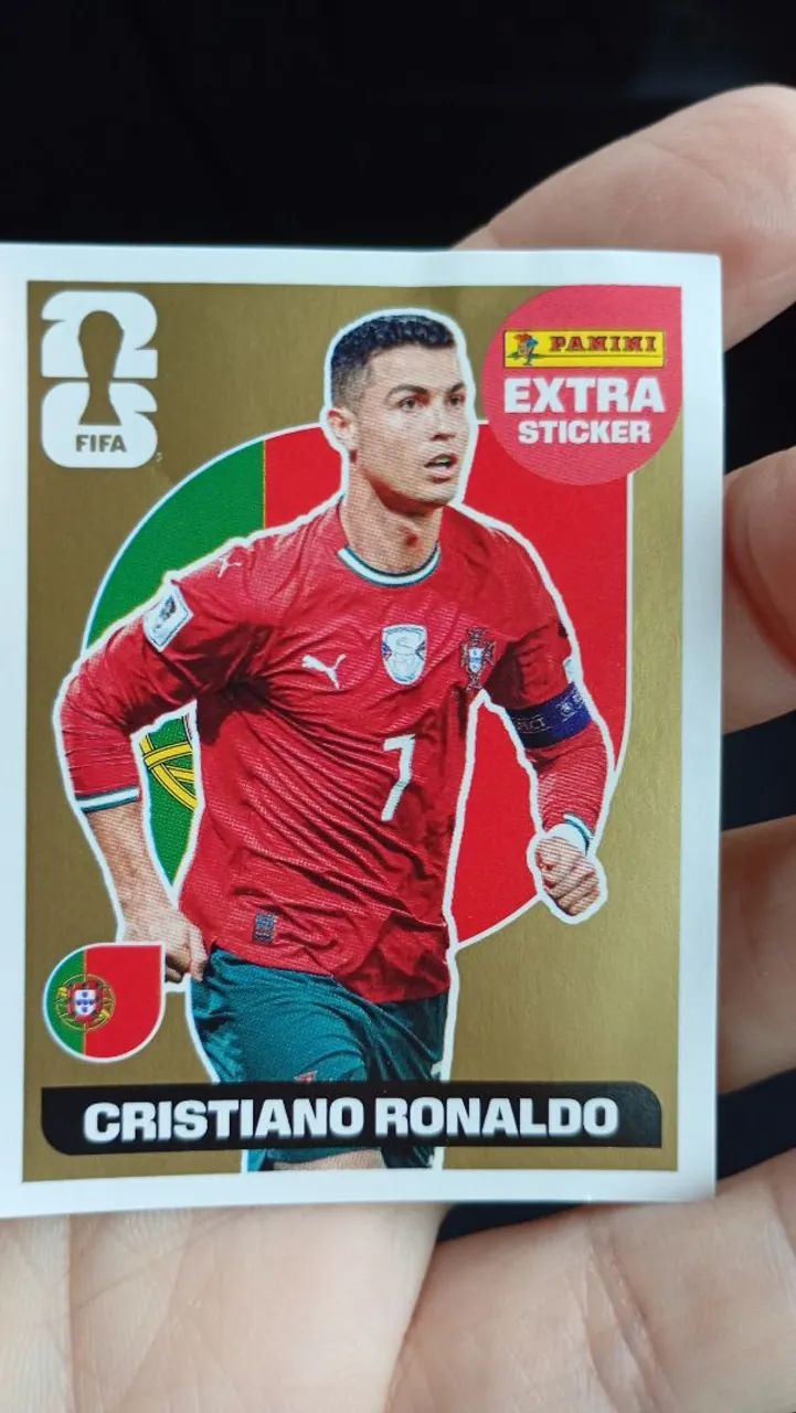 Figurinha Legend Cristiano Ronaldo DOURADA